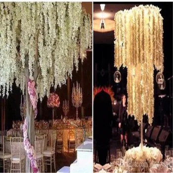 Elegant 1 m each string White Wedding Supplies Orchids Flower Vine Fashion Wisteria Garland for Party Garden Decoration
Elegant 1 m each string White Wedding Supplies Orchids Flower Vine Fashion Wisteria Garland for Party Garden Decoration