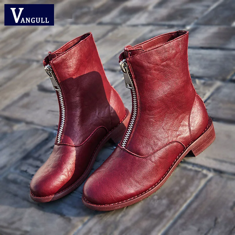 VANGULL New Fashion Women martin Boots Autumn Winter Boots Classic Zipper Ankle Boots Warm Round Toe Square heel Women Shoes
VANGULL New Fashion Women martin Boots Autumn Winter Boots Classic Zipper Ankle Boots Warm Round Toe Square heel Women Shoes
