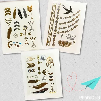 3 design set Gold Temporary Tattoo hair tattoo Jewelry Flash Body art make up necklace Flash tattoo fake tattoo for girl boy
3 design set Gold Temporary Tattoo hair tattoo Jewelry Flash Body art make up necklace Flash tattoo fake tattoo for girl boy