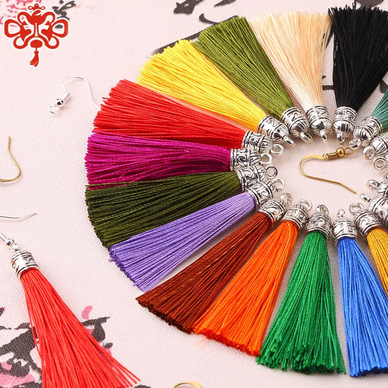 10pcs/lot 6cm Tassel Fringe Cords with Metal Caps Charm Pendant fit Bag Car Tassels Brush for DIY Jewelry Making Findings
10pcs/lot 6cm Tassel Fringe Cords with Metal Caps Charm Pendant fit Bag Car Tassels Brush for DIY Jewelry Making Findings