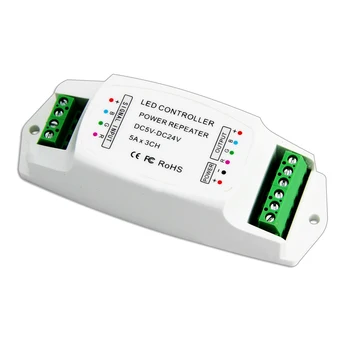 BC-960-5A New Led RGB Strip Power Repeater Controller Led Ampilier For Led Strip Light 5A*3CH Data DC5V-24V
BC-960-5A New Led RGB Strip Power Repeater Controller Led Ampilier For Led Strip Light 5A*3CH Data DC5V-24V