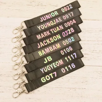 GOT7 Laser Name Keychain Mobile Shell Pendant Lanyard Cute Student Bag Pendant dropshipping 
GOT7 Laser Name Keychain Mobile Shell Pendant Lanyard Cute Student Bag Pendant dropshipping
