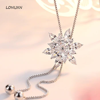 High quality tassel female Jewelry New Snowflake Necklace female character pendant fashion simple long girls beads sweater chain
High quality tassel female Jewelry New Snowflake Necklace female character pendant fashion simple long girls beads sweater chain