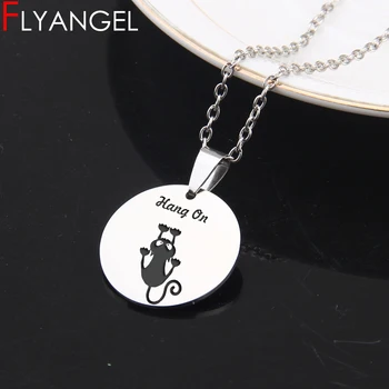 Hand On Cute Mirror Style Necklace Keychain Pendant Engraved Cat Motivational Gifts Jewelry High Quality Accessories Friend Gift
Hand On Cute Mirror Style Necklace Keychain Pendant Engraved Cat Motivational Gifts Jewelry High Quality Accessories Friend Gift