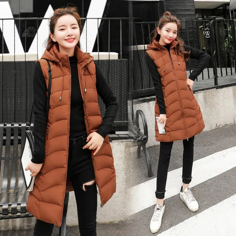 Brieuces Autumn Winter Vest Women Waistcoat 2018 Female Sleeveless Jacket Hood Warm Long Vest Outwear Colete Feminino Plus Size
Brieuces Autumn Winter Vest Women Waistcoat 2018 Female Sleeveless Jacket Hood Warm Long Vest Outwear Colete Feminino Plus Size