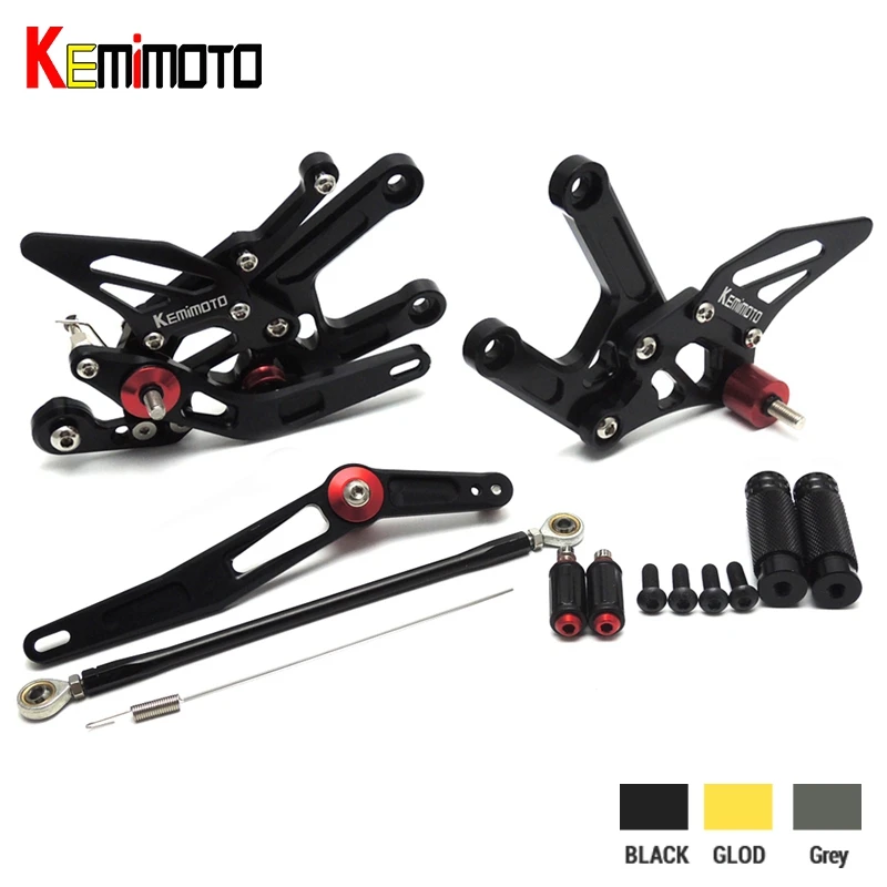 KEMiMOTO CNC Parts For Yamaha YZF-R6 2006 2007 2008 2009 2010 2011 2012 2013 2014 2015 2016 R6 Adjustable Rear set Foot peg Rest
KEMiMOTO CNC Parts For Yamaha YZF-R6 2006 2007 2008 2009 2010 2011 2012 2013 2014 2015 2016 R6 Adjustable Rear set Foot peg Rest