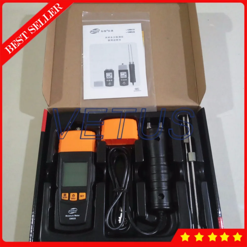 GM620 Digital LCD Display Wood Moisture Meter Analyzer with 2~70% Humidity Tester portable Timber Damp Detector
GM620 Digital LCD Display Wood Moisture Meter Analyzer with 2~70% Humidity Tester portable Timber Damp Detector