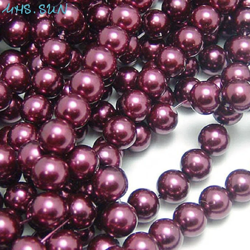 MHS.SUN 3MM-16MM Dark Fuchsia Color Imitation Pearl Beads Round Loose Glass Spacer Beads For Jewelry Making DIY Necklace
MHS.SUN 3MM-16MM Dark Fuchsia Color Imitation Pearl Beads Round Loose Glass Spacer Beads For Jewelry Making DIY Necklace