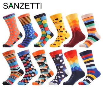 SANZETTI 12 pairs/lot Colorful Cotton Men's Socks Happy Funny Hip Hop Street Style Sock for Male Wedding Birthday Party Gifts
SANZETTI 12 pairs/lot Colorful Cotton Men's Socks Happy Funny Hip Hop Street Style Sock for Male Wedding Birthday Party Gifts