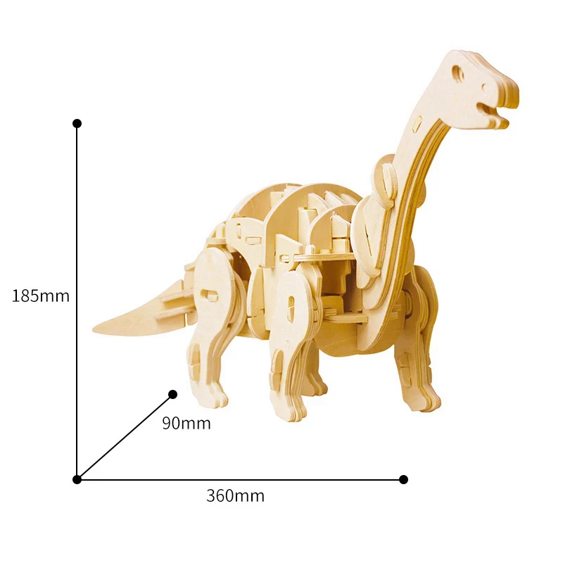 Puzzle Interactif Dinosaure 3D DIY En Bois Jouet pour Enfants et Adultes HTB1gFMVqQKWBuNjy1zjq6AOypXaz