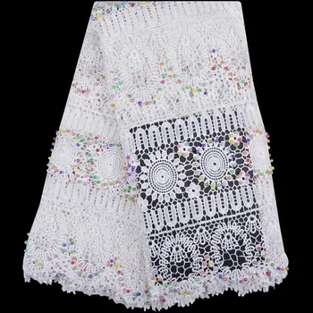 Embroidery White Guipure Cord Lace With Colorful Stones For Party DressEmbroidered Beaded Guipure Lace Fabric For Wedding 1231B
Embroidery White Guipure Cord Lace With Colorful Stones For Party DressEmbroidered Beaded Guipure Lace Fabric For Wedding 1231B