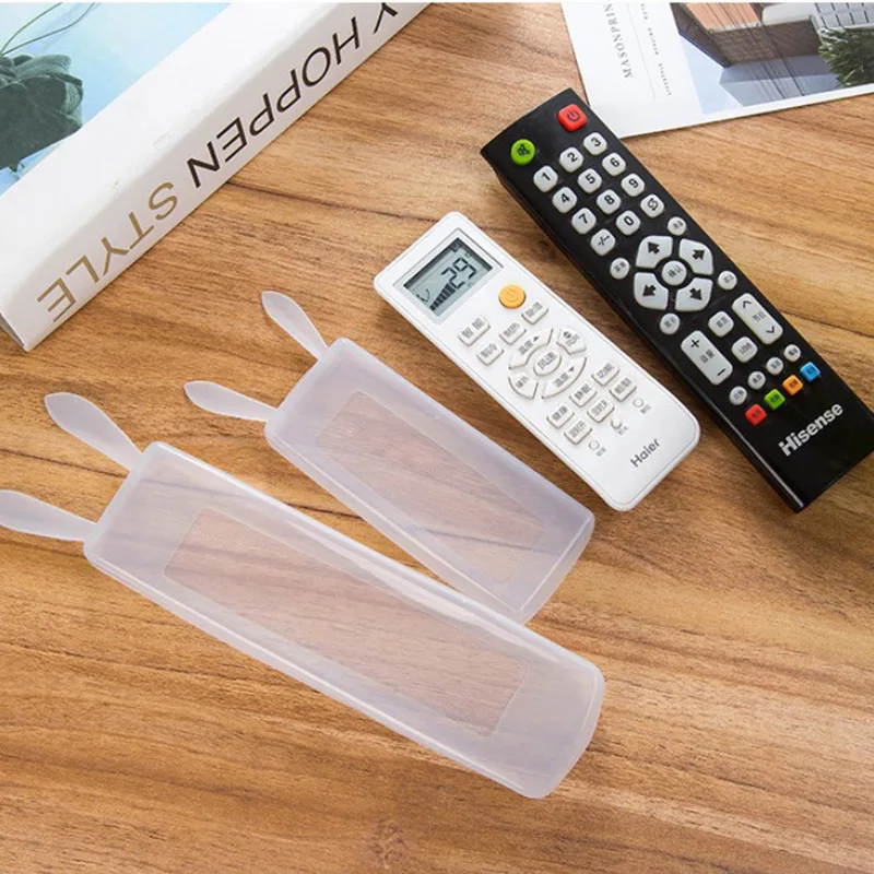 Remote Control Cover Silicone Transparent TV Remote Control Case Air Conditioning Dust Protect Storage Bag Home Accessories