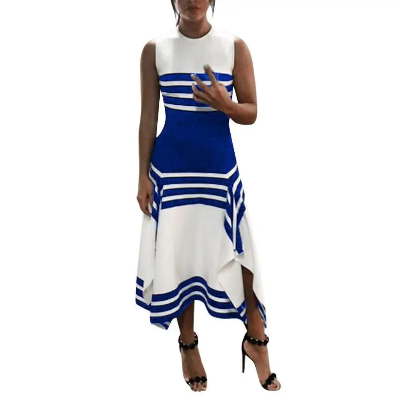 Women Plus Size Summer Sleeveless Evening Party Maxi Long Dress Vintage Striped Irregular Ruffles Split Office OL Clubwear S-3XL
Women Plus Size Summer Sleeveless Evening Party Maxi Long Dress Vintage Striped Irregular Ruffles Split Office OL Clubwear S-3XL