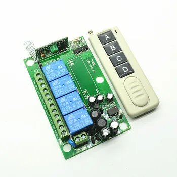 AC 85v~250V 110V 220V 4CH RF Wireless Remote Control Light Switch Security System Garage Doors, Electric Doors
AC 85v~250V 110V 220V 4CH RF Wireless Remote Control Light Switch Security System Garage Doors, Electric Doors