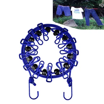 Travel Elastic Clothesline,Portable Windproof Laundry Line with Adjustable Anti-Skid 12 Pcs Clothespin for Outdoor and Indoor
Travel Elastic Clothesline,Portable Windproof Laundry Line with Adjustable Anti-Skid 12 Pcs Clothespin for Outdoor and Indoor