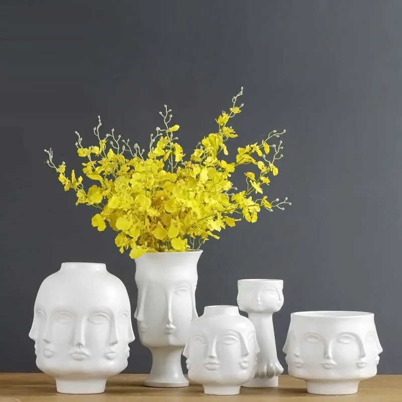 Abstract Planter 3D Face Multi-faceted Plant Vase Statue Creative Flower Pots Ceramic Craft Desktop Decoration Office L3288
Abstract Planter 3D Face Multi-faceted Plant Vase Statue Creative Flower Pots Ceramic Craft Desktop Decoration Office L3288