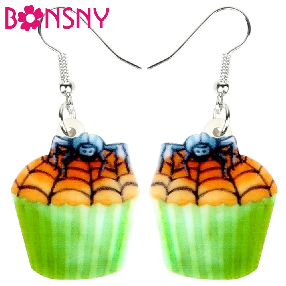 Bonsny Acrylic Halloween Spider Web Cupcake Earrings Drop Dangle Novelty Food Jewelry For Women Girls Teens Gift Party Wholesale
Bonsny Acrylic Halloween Spider Web Cupcake Earrings Drop Dangle Novelty Food Jewelry For Women Girls Teens Gift Party Wholesale