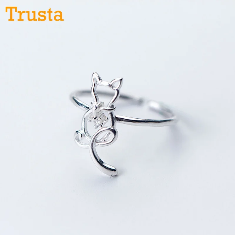Trusta 100% 925 Real Sterling Silver Fashion Jewelry Hollow Cat Cocktail Ring Sizable 5 6 7 Girls Kids Xmas Gift DS528
Trusta 100% 925 Real Sterling Silver Fashion Jewelry Hollow Cat Cocktail Ring Sizable 5 6 7 Girls Kids Xmas Gift DS528