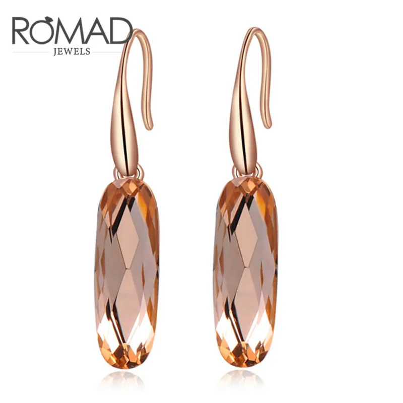 ROXI ROMAD Brand Rose Gold Color Drop Earrings For Women Luxury Champagne Genuine Austrian Crystal Dangle Earrings Jewelry Gift
ROXI ROMAD Brand Rose Gold Color Drop Earrings For Women Luxury Champagne Genuine Austrian Crystal Dangle Earrings Jewelry Gift