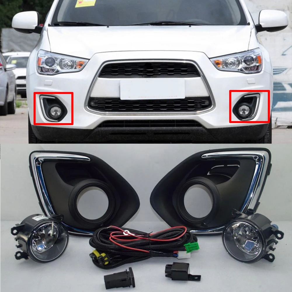 Fog lampshade Fog Lights Lamp & Harness Switch Kit 7PCS for Mitsubishi Outlander Sport 2013 2014 2015
Fog lampshade Fog Lights Lamp & Harness Switch Kit 7PCS for Mitsubishi Outlander Sport 2013 2014 2015