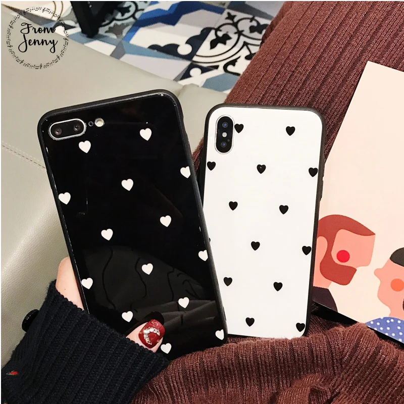 From Jenny Love Heart Glass Phone Case for IPhone 6 6s 6plus 7/7plus Sweet Anti-knock Hard Cover For iPhone 8 8plus X
From Jenny Love Heart Glass Phone Case for IPhone 6 6s 6plus 7/7plus Sweet Anti-knock Hard Cover For iPhone 8 8plus X
