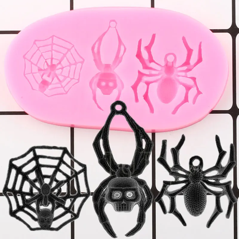 3D Spider Silicone Molds Halloween Cake Decorating Tools Cupcake Topper Fondant Mold Polymer Clay Candy Chocolate Gumpaste Mould
3D Spider Silicone Molds Halloween Cake Decorating Tools Cupcake Topper Fondant Mold Polymer Clay Candy Chocolate Gumpaste Mould