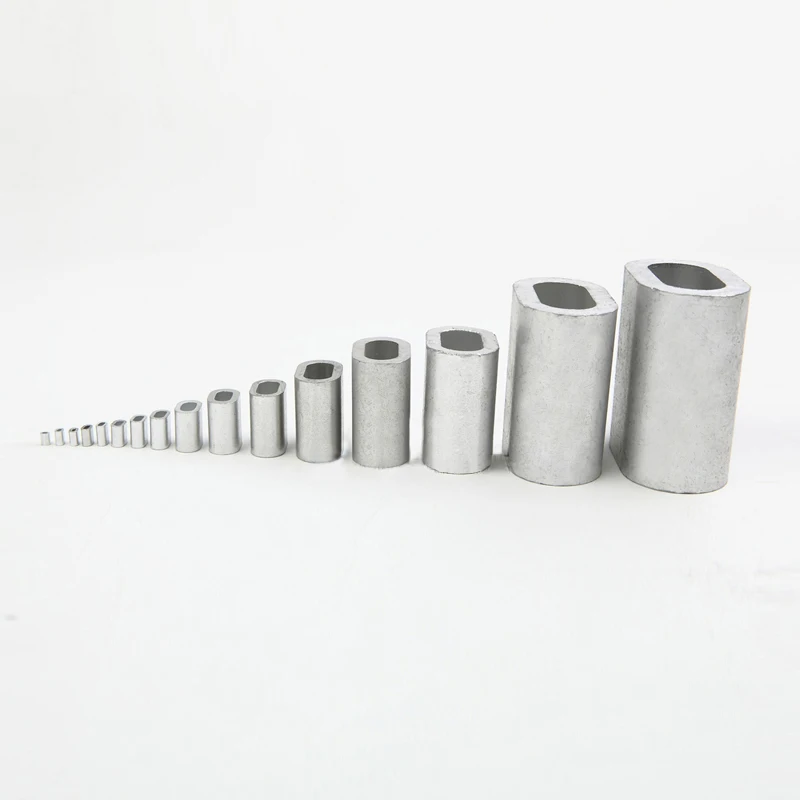 500PCS/LOT M0.5/0.8/1.0/1.2/1.5/2.0/2.5/3/4MM Diameter Oval Aluminum clips Wire Rope Clamps Aluminum Ferrules Crimping Sleeves
500PCS/LOT M0.5/0.8/1.0/1.2/1.5/2.0/2.5/3/4MM Diameter Oval Aluminum clips Wire Rope Clamps Aluminum Ferrules Crimping Sleeves
