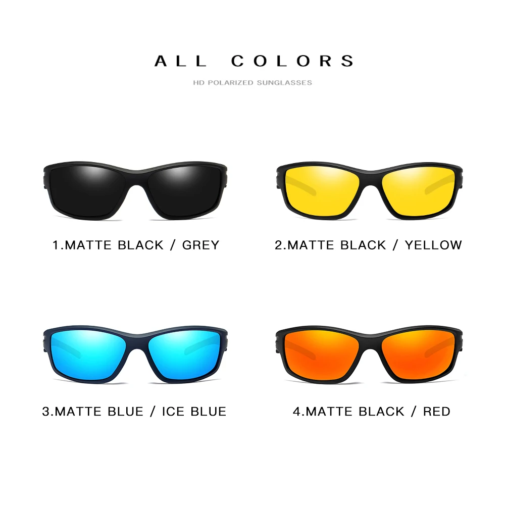Natuwe&Co Fashion Polarized Sunglasses Men Driving Sports Fishing Frame Sun Glasses UV400 67-45-17-125 mm Natuwe&Co Fashion Polarized Sunglasses Men Driving Sports Fishing Frame Sun Glasses UV400 67-45-17-125 mm