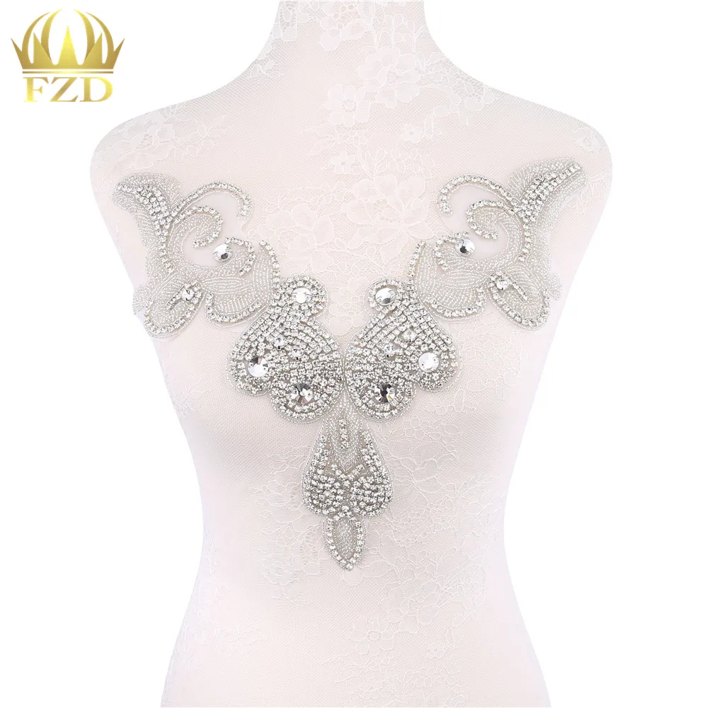 (1piece) Flatback Motif Appliques Iron On Wedding Crystals Clear Base Clear Rhinestone Stras Patches For Sash Belt DIY Trimming
(1piece) Flatback Motif Appliques Iron On Wedding Crystals Clear Base Clear Rhinestone Stras Patches For Sash Belt DIY Trimming