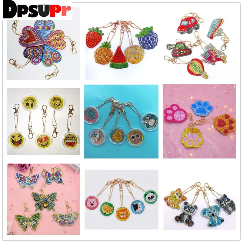kexinzu 5D DIY Cartoon Round Diamond Painting 3D Embroidery Mosaic Keychain Stickers Children's Handmade DIY Creative Gift 155
kexinzu 5D DIY Cartoon Round Diamond Painting 3D Embroidery Mosaic Keychain Stickers Children's Handmade DIY Creative Gift 155