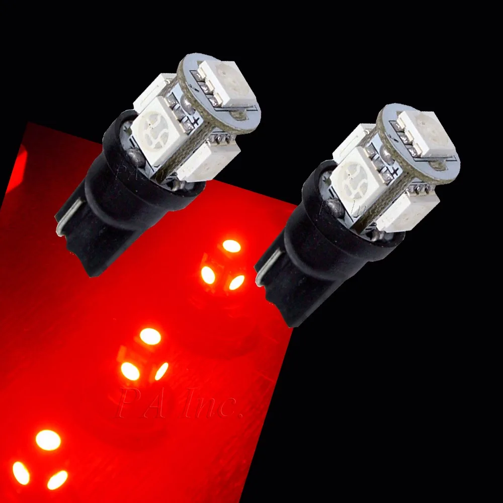 PA светодиодный 6 шт. x T10 194 5SMD 5050 для автомобиля боковой светильник задний лампы