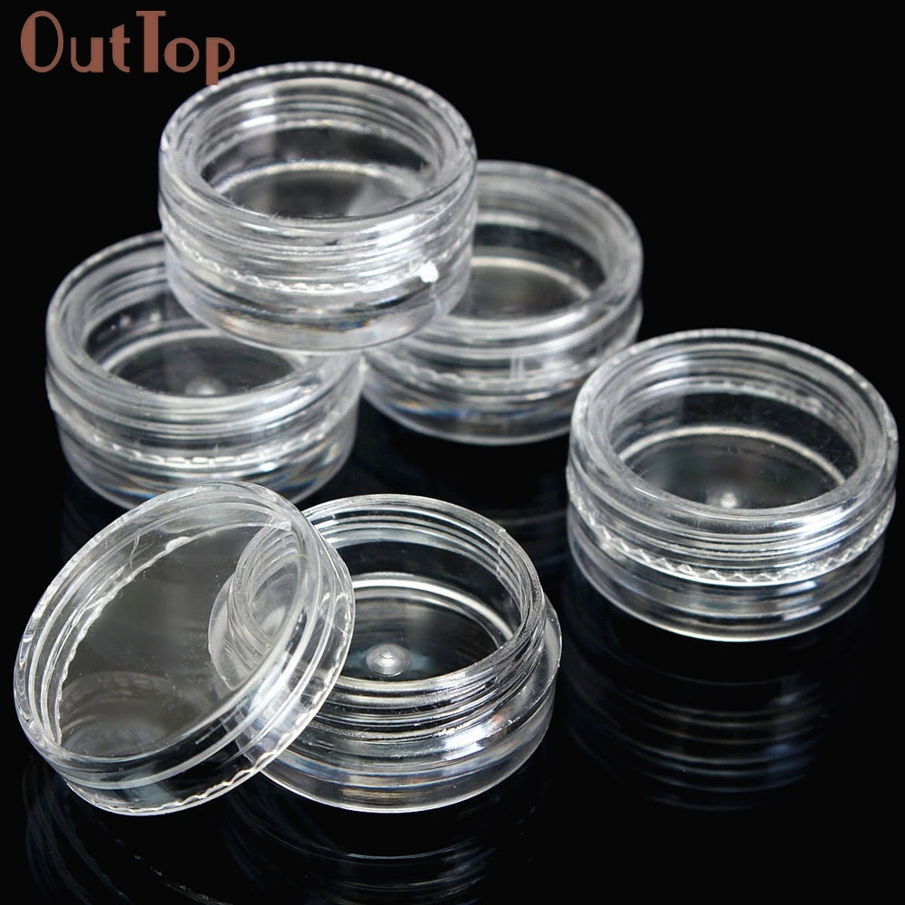 OutTop 2019 Newly 50Pcs Clear Plastic Empty Cosmetic Sample Containers Jars Pots Small Cosmetic Packing Container 30p1023
OutTop 2019 Newly 50Pcs Clear Plastic Empty Cosmetic Sample Containers Jars Pots Small Cosmetic Packing Container 30p1023