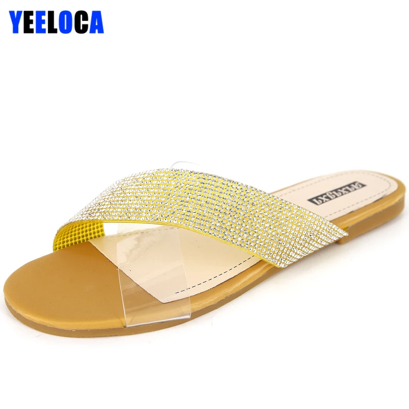 YEELOCA Slippers Women Summer Flat With Bling Low Heels Opean Toe Indoor Slides Mixed Colors Fashion Shoes Woman
YEELOCA Slippers Women Summer Flat With Bling Low Heels Opean Toe Indoor Slides Mixed Colors Fashion Shoes Woman