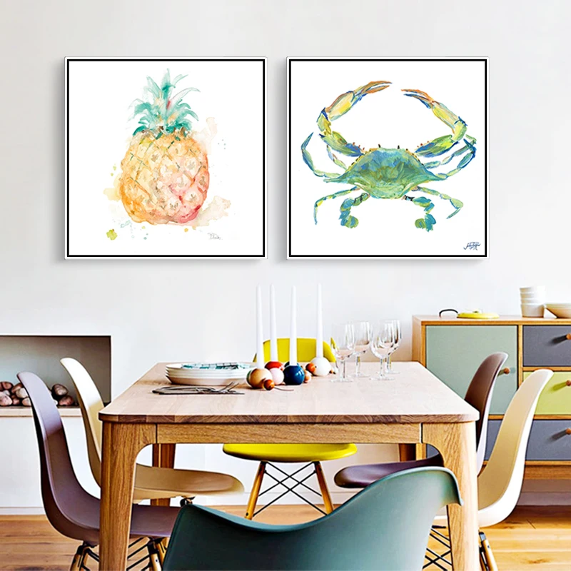 Modern Watercolor shell , fruit , A crab , Canvas Art Print Poster Nordic Wall Picture Home Decor Painting No Frame
Modern Watercolor shell , fruit , A crab , Canvas Art Print Poster Nordic Wall Picture Home Decor Painting No Frame