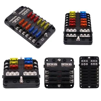 WUPP 12V 32V Plastic Cover Fuse Box Holder M5 Stud With LED Indicator Light 6 Ways 12 Ways Blade For Auto Car Boat Marine Trik
WUPP 12V 32V Plastic Cover Fuse Box Holder M5 Stud With LED Indicator Light 6 Ways 12 Ways Blade For Auto Car Boat Marine Trik
