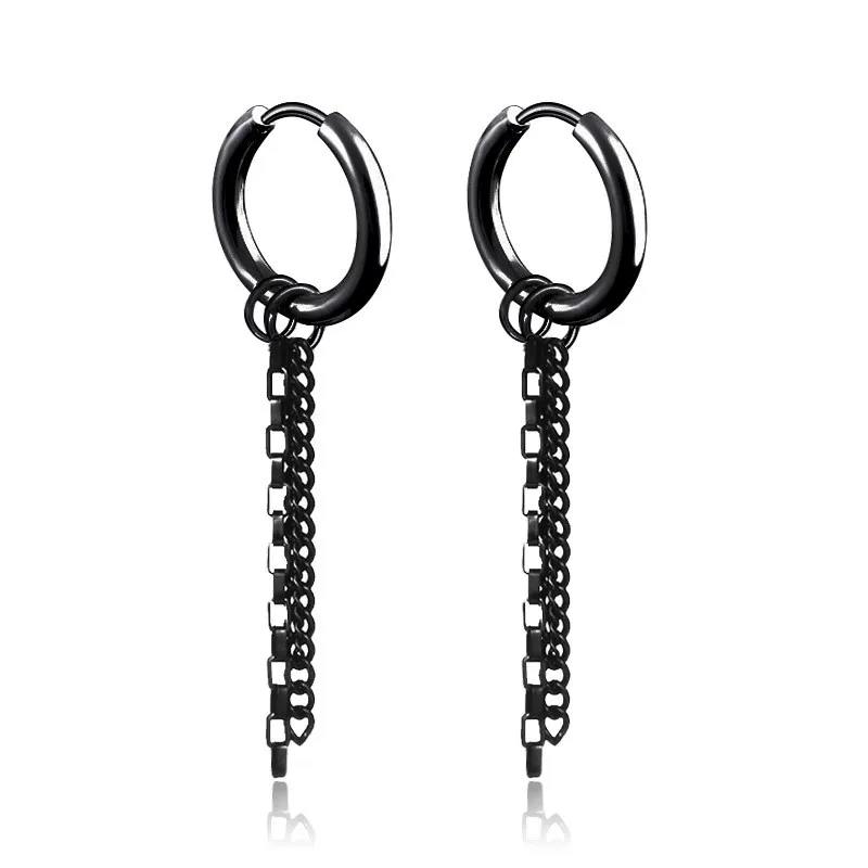 Korean Trendy Long Fringed Dangle Earring Three Chain Drop Earring Titanium Steel Ear-free Hole Designer Jewelry Gifts for Men
Korean Trendy Long Fringed Dangle Earring Three Chain Drop Earring Titanium Steel Ear-free Hole Designer Jewelry Gifts for Men