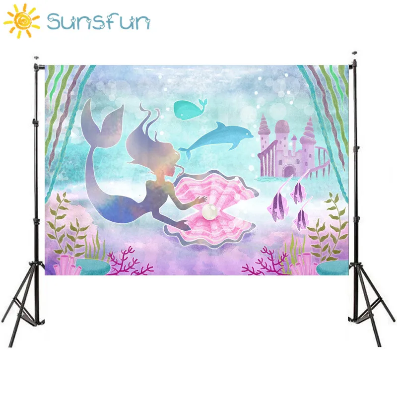 Sunsfun 7x5FT Little Mermaid Corals Rocks Chair Custom Photo Studio Backdrop Background Vinyl 220cm x 150cm
Sunsfun 7x5FT Little Mermaid Corals Rocks Chair Custom Photo Studio Backdrop Background Vinyl 220cm x 150cm