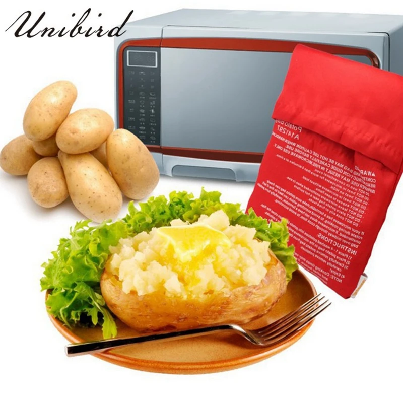 Unibird 1Pc Potato Bag Red Washable Cooker Bag Potato Baked Potatoes Microwave Easy to Cooking Tool Kitchen Accessories
Unibird 1Pc Potato Bag Red Washable Cooker Bag Potato Baked Potatoes Microwave Easy to Cooking Tool Kitchen Accessories