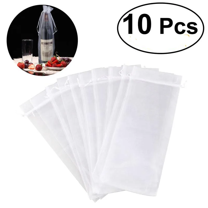 10pcs Sheer Organza Wine Bottle Cover Wrap Gift Bags Christmas Wedding Party Decoration Supplies Kids Gifts
10pcs Sheer Organza Wine Bottle Cover Wrap Gift Bags Christmas Wedding Party Decoration Supplies Kids Gifts