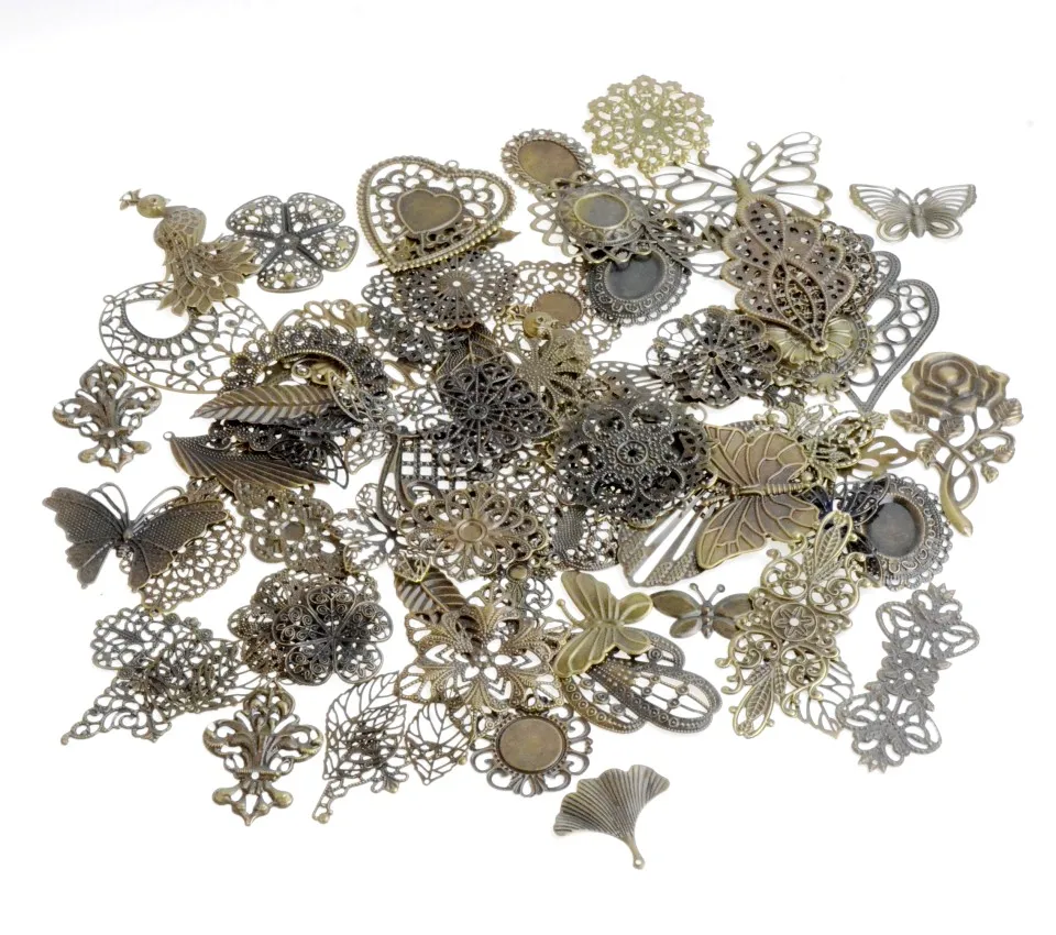 MIAOCHI 30Pcs Antique Bronze/White K/Gold Color Mixed Metal Filigree Wraps Connectors Metal Crafts Gift Decoration DIY
MIAOCHI 30Pcs Antique Bronze/White K/Gold Color Mixed Metal Filigree Wraps Connectors Metal Crafts Gift Decoration DIY