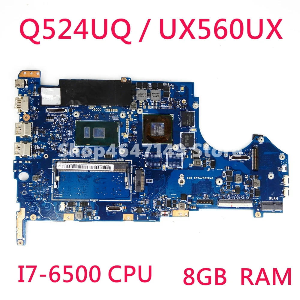 Q524UQ Motherboard I7-6500CPU 940MX/2GB N16S-GT1-KB-A2 Mainboard For ASUS Q524U Q524UQ UX560UQ UX560U Laptop Motherboard TestOK
Q524UQ Motherboard I7-6500CPU 940MX/2GB N16S-GT1-KB-A2 Mainboard For ASUS Q524U Q524UQ UX560UQ UX560U Laptop Motherboard TestOK