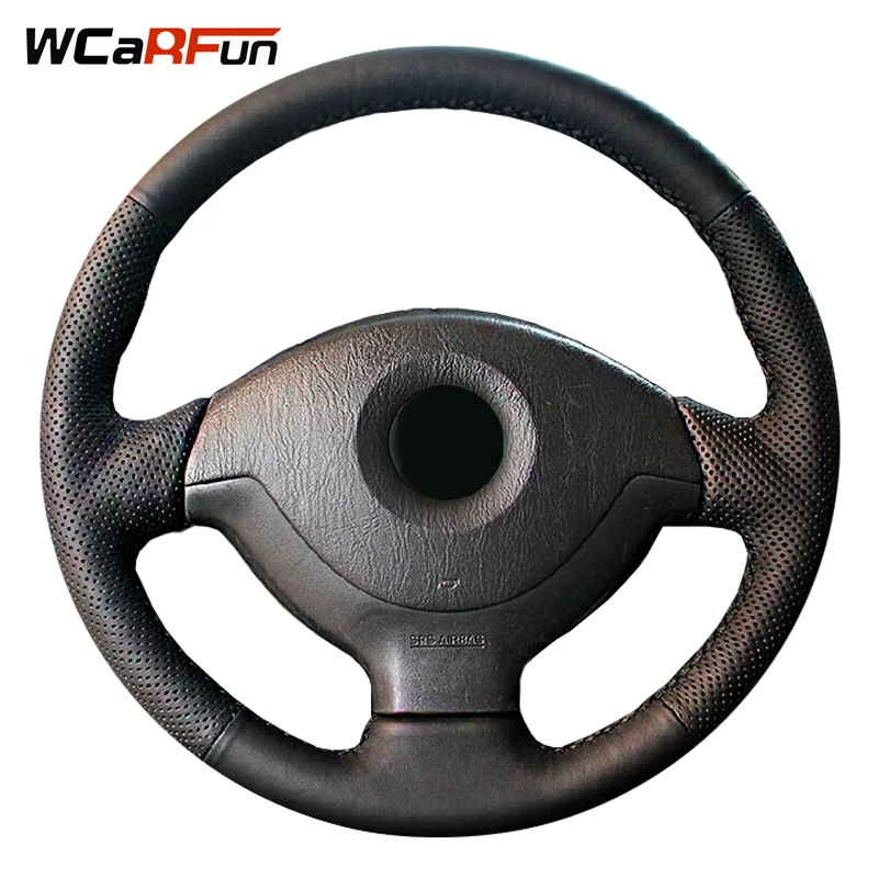 WCaRFun Black Artificial Leather Hand-Stitched Car Steering Wheel Cover for Suzuki Jimny 2007-2012
WCaRFun Black Artificial Leather Hand-Stitched Car Steering Wheel Cover for Suzuki Jimny 2007-2012