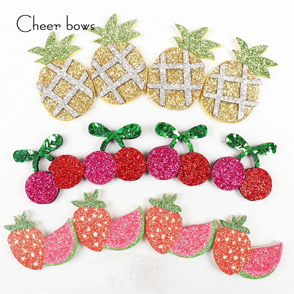 Cheer bow 10pcs/bag DIY Craft Supplies Glitter Patches Summer Fruits Hair Bow Accessories Patches For Clothing Craft Materials
Cheer bow 10pcs/bag DIY Craft Supplies Glitter Patches Summer Fruits Hair Bow Accessories Patches For Clothing Craft Materials