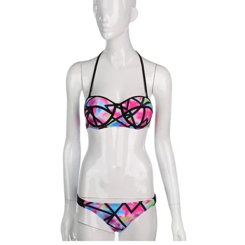 Hot Sale Swimwear 2015 Newest Style Colorful Floral Printed Bathing Suits Women Sexy Bandeau Bikinis Set
Hot Sale Swimwear 2015 Newest Style Colorful Floral Printed Bathing Suits Women Sexy Bandeau Bikinis Set