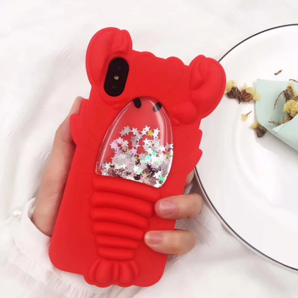 Cute lobster Flowing Liquid Floating Glitter Stars Shockproof and Protective Soft Silicone Case for Apple iPhone X/7/8 plus
Cute lobster Flowing Liquid Floating Glitter Stars Shockproof and Protective Soft Silicone Case for Apple iPhone X/7/8 plus
