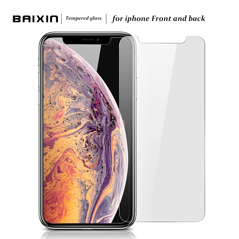 Original Tempered Glass For iphone X XS XR MAX for 8 7 6 6s Plus 5S 5 SE 5C 4 screen protector Front and back Protective Film
Original Tempered Glass For iphone X XS XR MAX for 8 7 6 6s Plus 5S 5 SE 5C 4 screen protector Front and back Protective Film