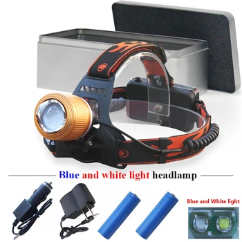 fishing light White and Blue Light 2 Led Headlamp head torch led Head lamp Headlight Zoom 18650 rechargeable battery Head light
fishing light White and Blue Light 2 Led Headlamp head torch led Head lamp Headlight Zoom 18650 rechargeable battery Head light