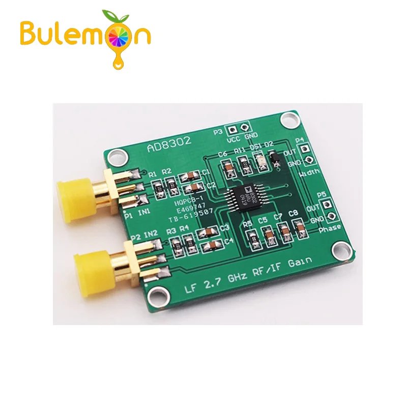 1pc AD8302 2.7GHz RF/IF Gain Phase Detector -30 to +30dB Module
1pc AD8302 2.7GHz RF/IF Gain Phase Detector -30 to +30dB Module