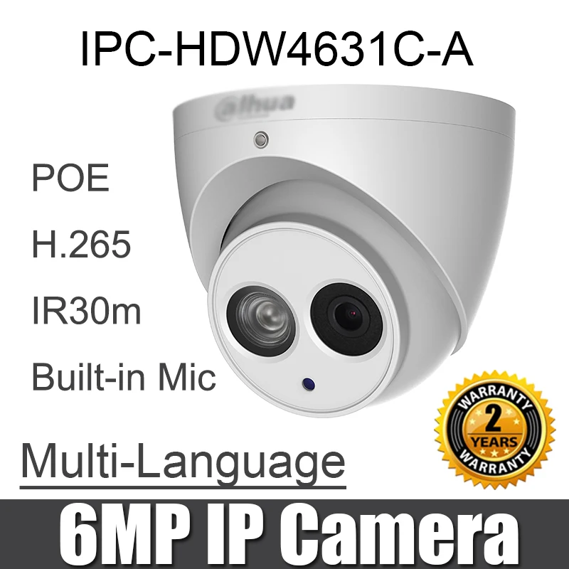 IPC-HDW4631C-A 6MP IP Camera POE replace IPC-HDW4433C-A Built-in MIC Network dome cctv camera with logo original
IPC-HDW4631C-A 6MP IP Camera POE replace IPC-HDW4433C-A Built-in MIC Network dome cctv camera with logo original