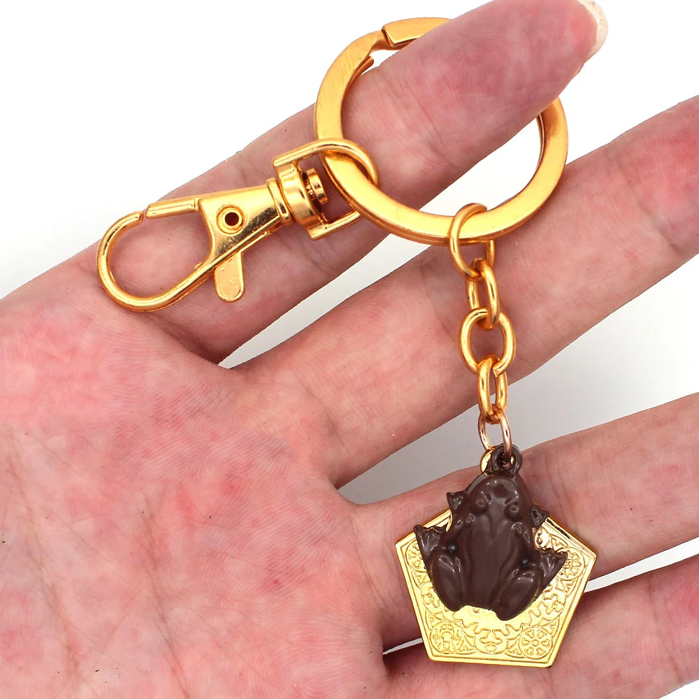 Harri Potter Chocolate Frog Gold Metal Handmade Pendant Keychain Keyring Necklace Chain Ornament Cosplay Collection Gift New
Harri Potter Chocolate Frog Gold Metal Handmade Pendant Keychain Keyring Necklace Chain Ornament Cosplay Collection Gift New